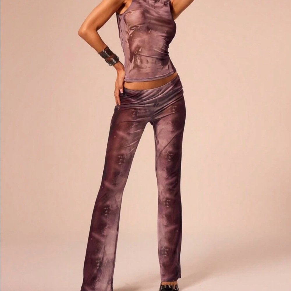 Co order set purple (top and pants)